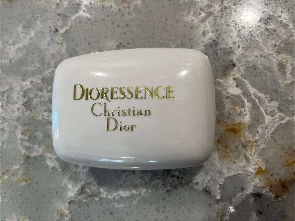 Vintage Christian Dior Dioressence Soap w/ Case 3.5 Oz Made In France New Sealed